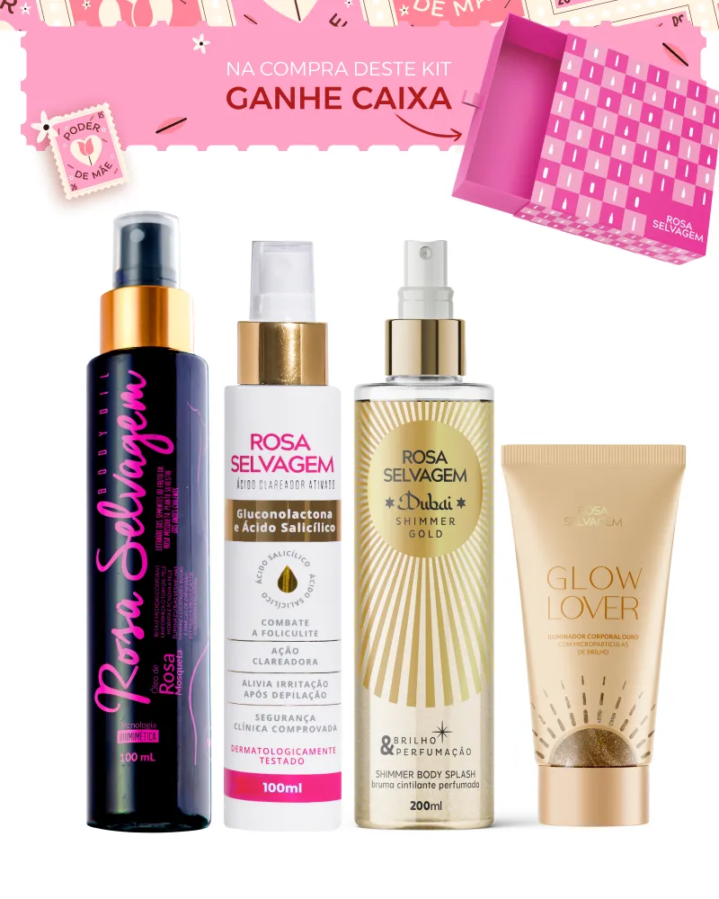 Kit Rosa Selvagem Glow and Clear